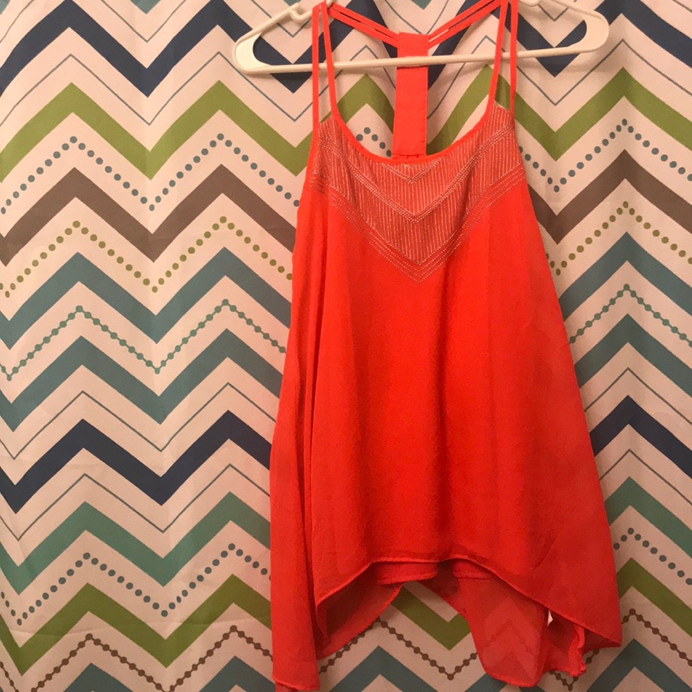 Studio Y orange blouse